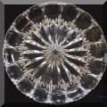 G33. Cut glass starburst platter. - $12 